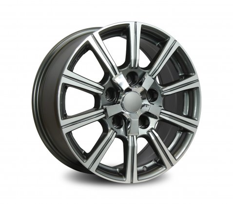 18x8.0 SC Racing 1333 Dark Grey Polished