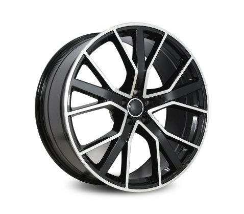 22x9.5 1332 AU1332 Black Polished 5/112 P30 - Style By AU