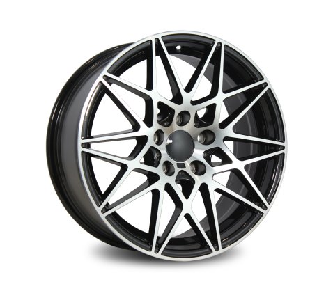 18x8.0 1357 Black Polished 5/120 P35