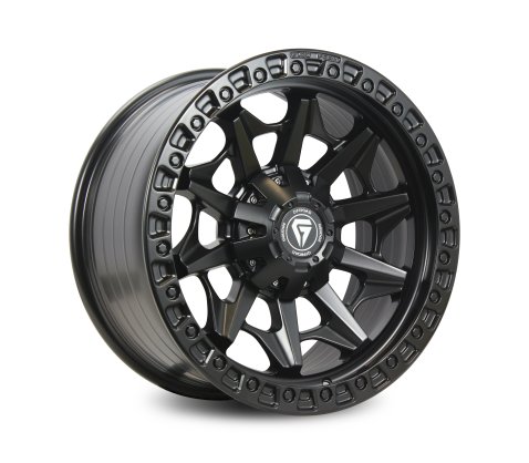 18x9.0 Grudge Offroad F1 Fury Full Matte Black