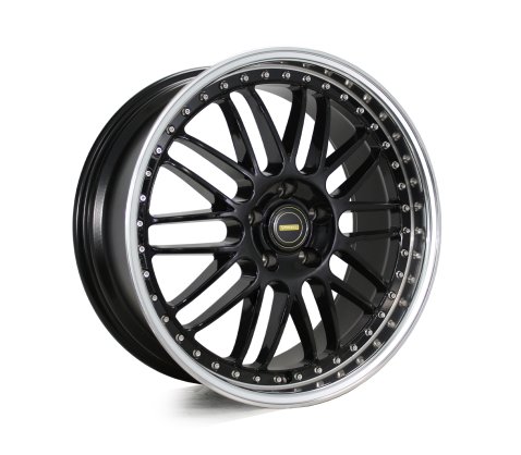 19x8.5 19x9.5 Simmons OM-1 Gloss Black Mirror Lip 5/112 P10 - Simmons Wheels