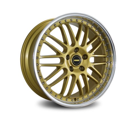 17x8.5 17x9.5 Simmons OM-1 Gold Mirror Lip 4/115 P43 - Simmons Wheels