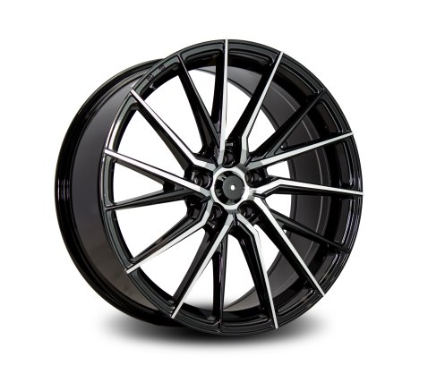 20x8.5 SC Racing TC22 Gloss Black Machine Face 5/114.3 P35