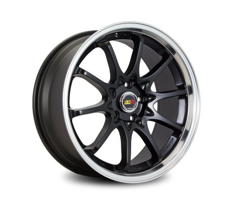 18x8.0 SC Racing 1637 Matt Black Machine Lip - SC Racing Wheels