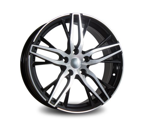 17x7.5 SC Racing DX035 Black Machine Face - SC Racing Wheels