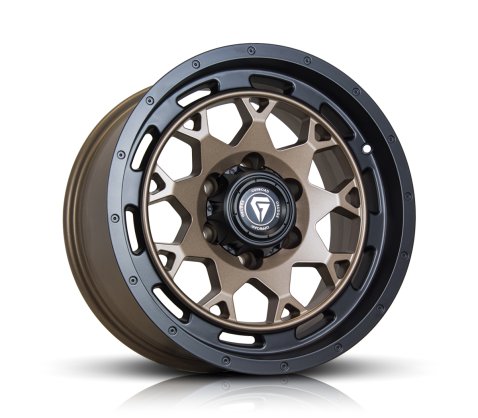 17x9.0 Grudge Offroad G08 Matt Bronze with Satin Black Ring - Grudge Offroad Wheels