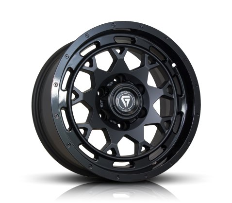 G08 Satin Black with Gloss Black Ring - Grudge Offroad Wheels