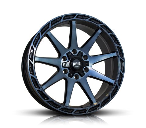 18x9.0 Simmons Rugged R3 Black Tinted - Simmons Wheels