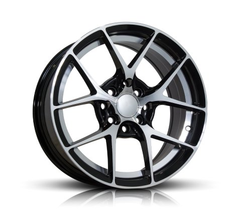15x7.0 SC Racing DX221 Black Machine - SC Racing Wheels