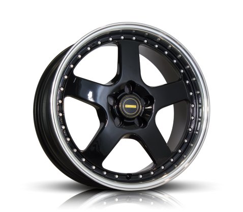 17x7.0 17x8.5 Simmons FR-1 Gloss Black 5/108 P10 - Simmons Wheels