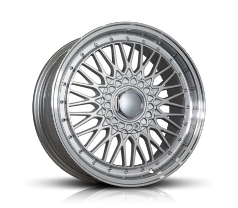 17x7.5 SC Racing 508 Silver Machine Lip