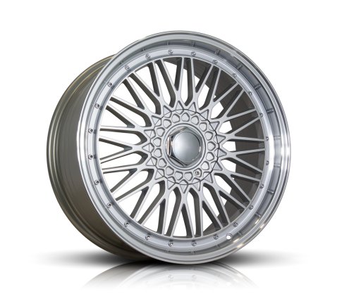 18x8.0 SC Racing 508 Silver Machine Lip