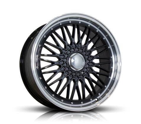 19x8.5 SC Racing 508 Black Machine Lip