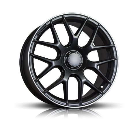 19x8.5 Style 852 Matt Black Machined Lip - Style By MB