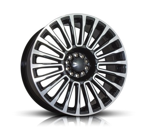 20x9.0 SC Racing 395 Black Machine Face