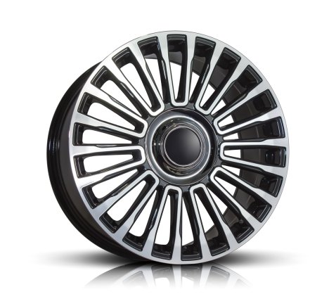 20x9.0 SC Racing 395 Black Machine Face