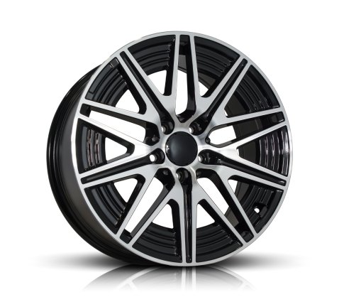 18x8.5 Style 8127 Black Machined Face - Style By MB