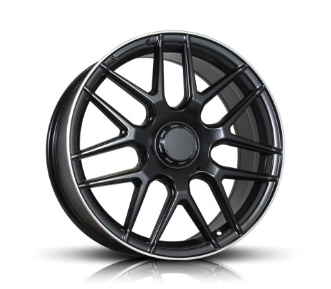 19x8.5 Style H933 Black Machined Lip - Style By MB