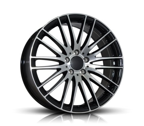 19x8.0 Style H3063F Machine Face Black