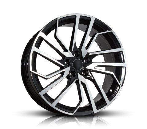 18x8.0 Style 6135 Black Machine Face