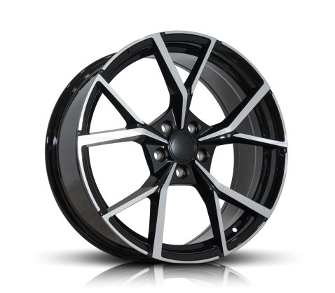 19x8.0 Style 6113 Black Machine Face