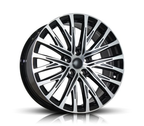 18x8.0 Style 691 Black Machine Face