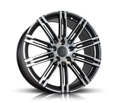 21x10 Style 862 Machine Black M-Face