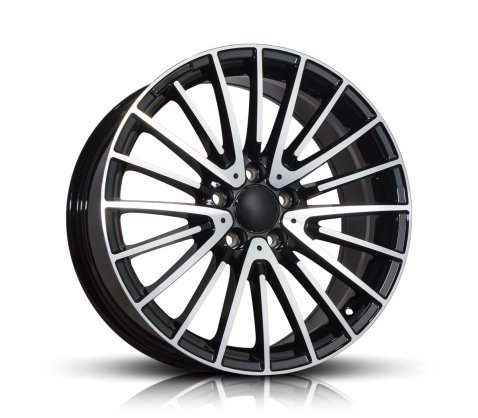 20x8.5 20x9.5 Style 8102 Black Machine Face