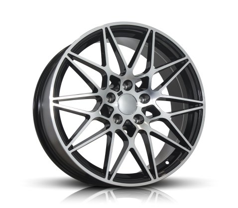 19x8.5 Style 758 Black Machine Face - Style By BM