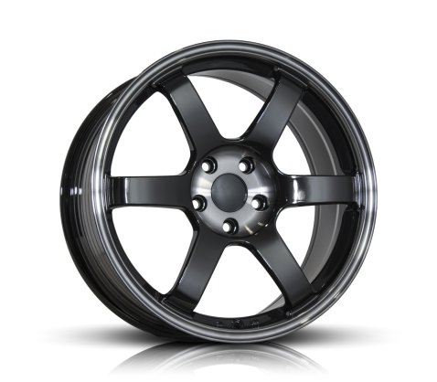 18x8.0 SC Racing W038 Black plus Center Polish