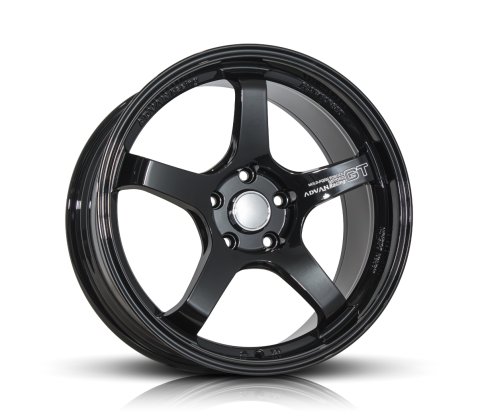18x8.5 SC Racing G37 Piano Black Milled Word