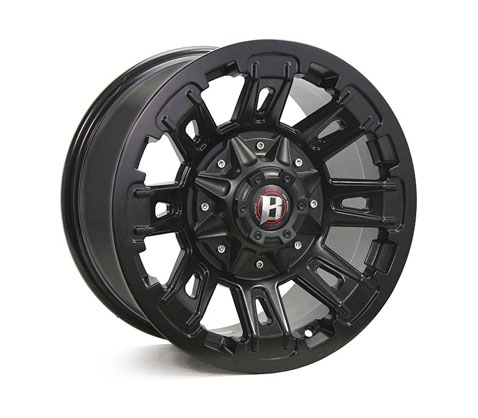 17x9.0 Ballistic Ravage Flat Black