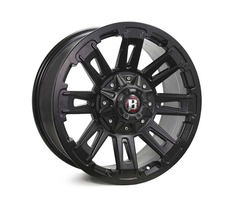 22x9.5 Ballistic Ravage Flat Black 5/120 P12 - 