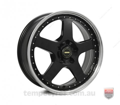 18x7.0 18x8.5 Simmons FR-1 Gloss Black 5/108 P25 - Simmons Wheels