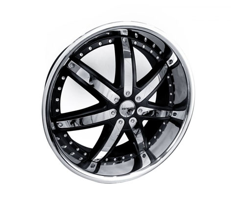 24x10 Zenetti 1477 Black 6/139.7 P25 - Zenetti Wheels