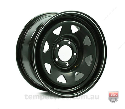 16x8.0 Gecko Steel Black