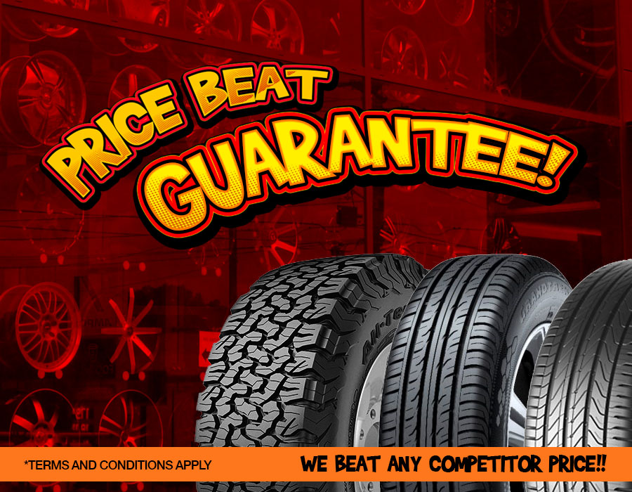 Tempe Tyres offering Price Beat Guarantee.